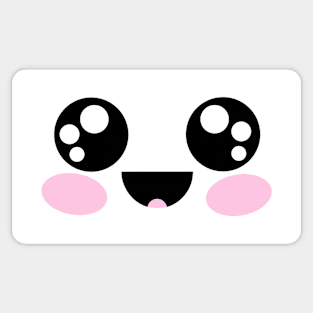 Happy Kawaii Face Sticker